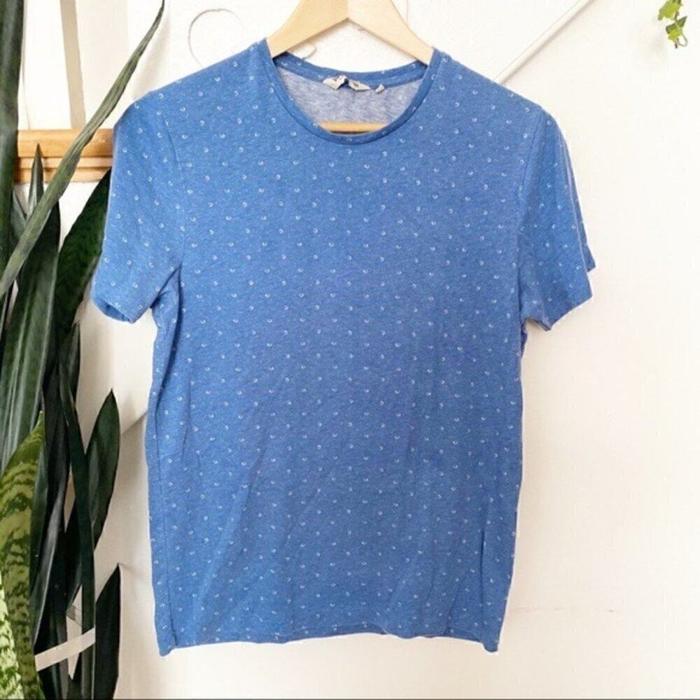 Men Vintage clothes pattern short sleeve tee sz XS